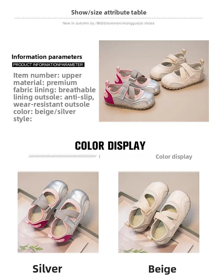 New Spring New Children Casual Shoes for Girls Non-Slip Breathable Casual Toddler Footwear Shoes for Daily Wear Soft Comfortable