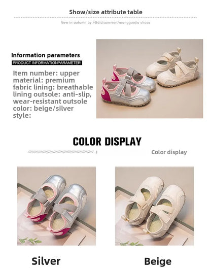 New Spring New Children Casual Shoes for Girls Non-Slip Breathable Casual Toddler Footwear Shoes for Daily Wear Soft Comfortable