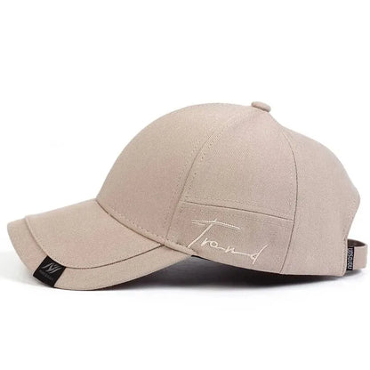 Unisex Side Letter Embroidery Snapback Baseball Caps Spring and Autumn Outdoor Adjustable Casual Hats Sunscreen Hat