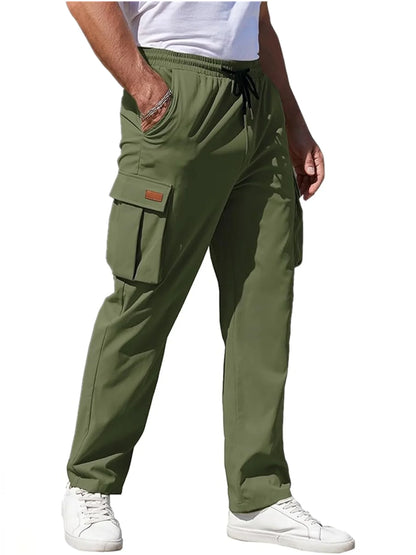 Also limited to men's multi pocket workwear pants, men's summer thin style new trendy American high street straight leg wide leg