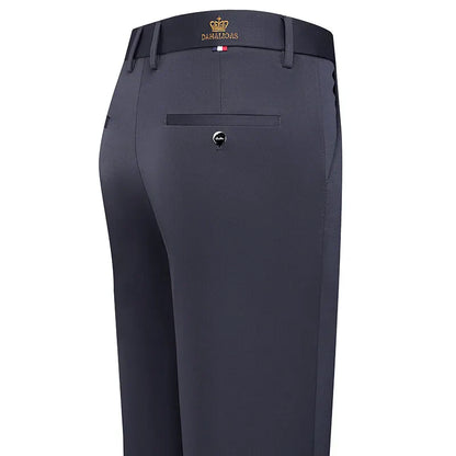 Mens Stretch Business Casual Pants Cozy Formal Dress Pants Men Regular Fit Suit Pants Work Trousers Cool Breathable