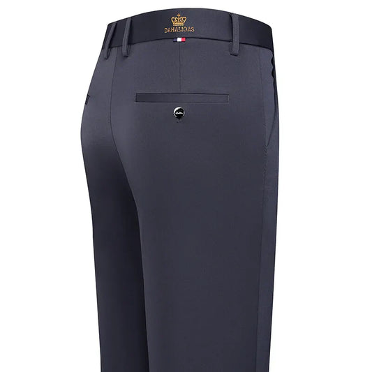 Mens Stretch Business Casual Pants Cozy Formal Dress Pants Men Regular Fit Suit Pants Work Trousers Cool Breathable