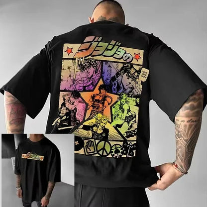 Men's Clothing Harajuku Summer Y2k Graphic T Shirts Oversized Loose Cotton Women's Short Sleeve Tee Tops