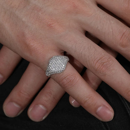 Classic Women Ring VVS1 D Color Moissanite Ring For Men Hip Hop Jewelry With Gra Certificate Pass Diamond Tester