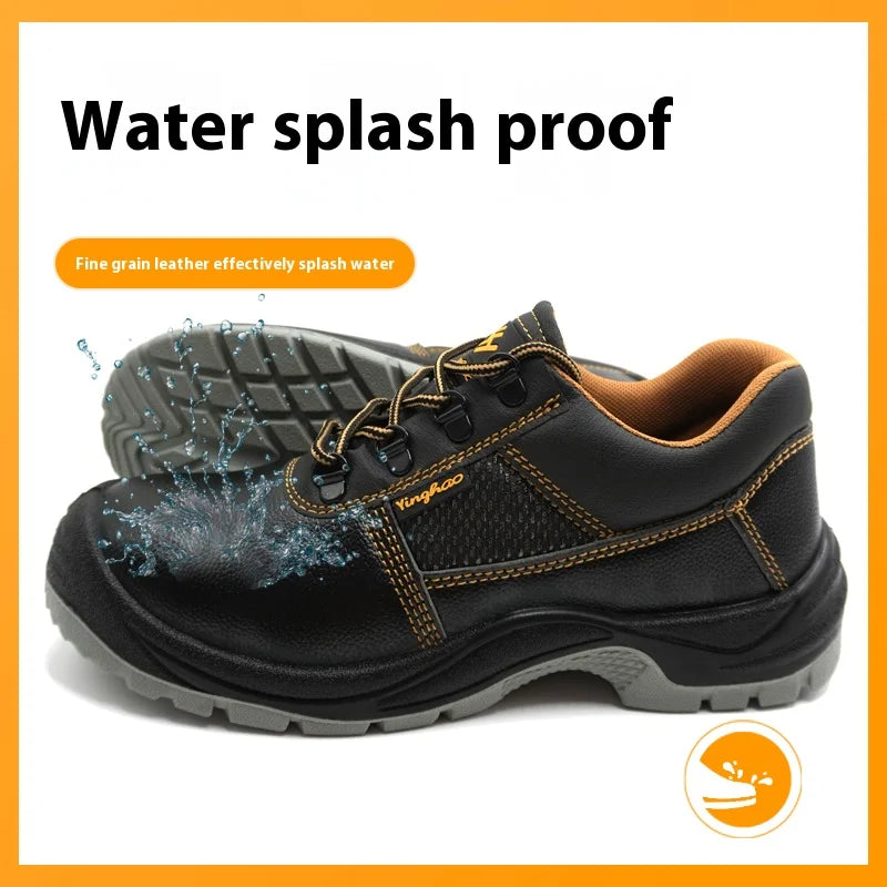 Anti-Smashing Anti-Piercing Labor Protection Shoes New Style Slip-Resistant Wear-Resistant Oil-Resistant Safety Work Footwear