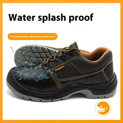 Anti-Smashing Anti-Piercing Labor Protection Shoes New Style Slip-Resistant Wear-Resistant Oil-Resistant Safety Work Footwear