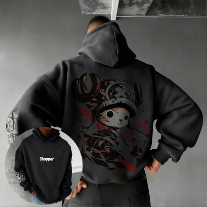 One Piece Chopper Anime Hoodie Men Women Autumn Winter New Oversized Casual Streetwear Cosplay Pullover Cotton Sweatshirt Y2k