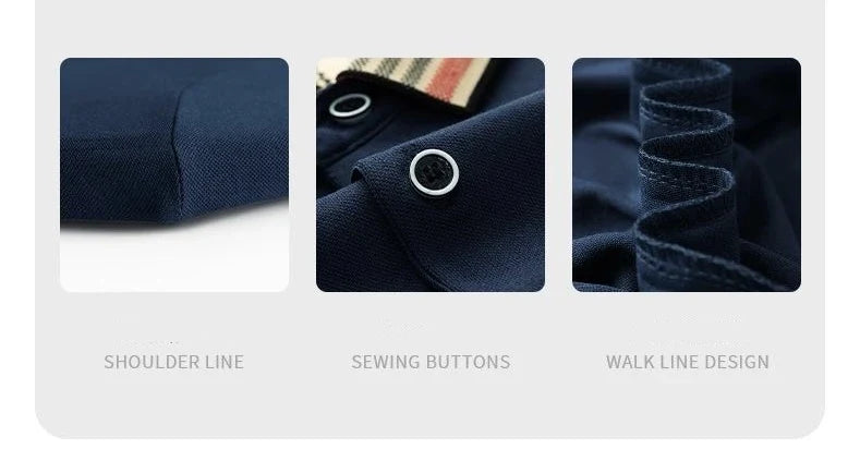 Fashion designer brand short sleeve men's polo shirt new lapel top high-end embroidery summer breathable casual Paul T-shirt
