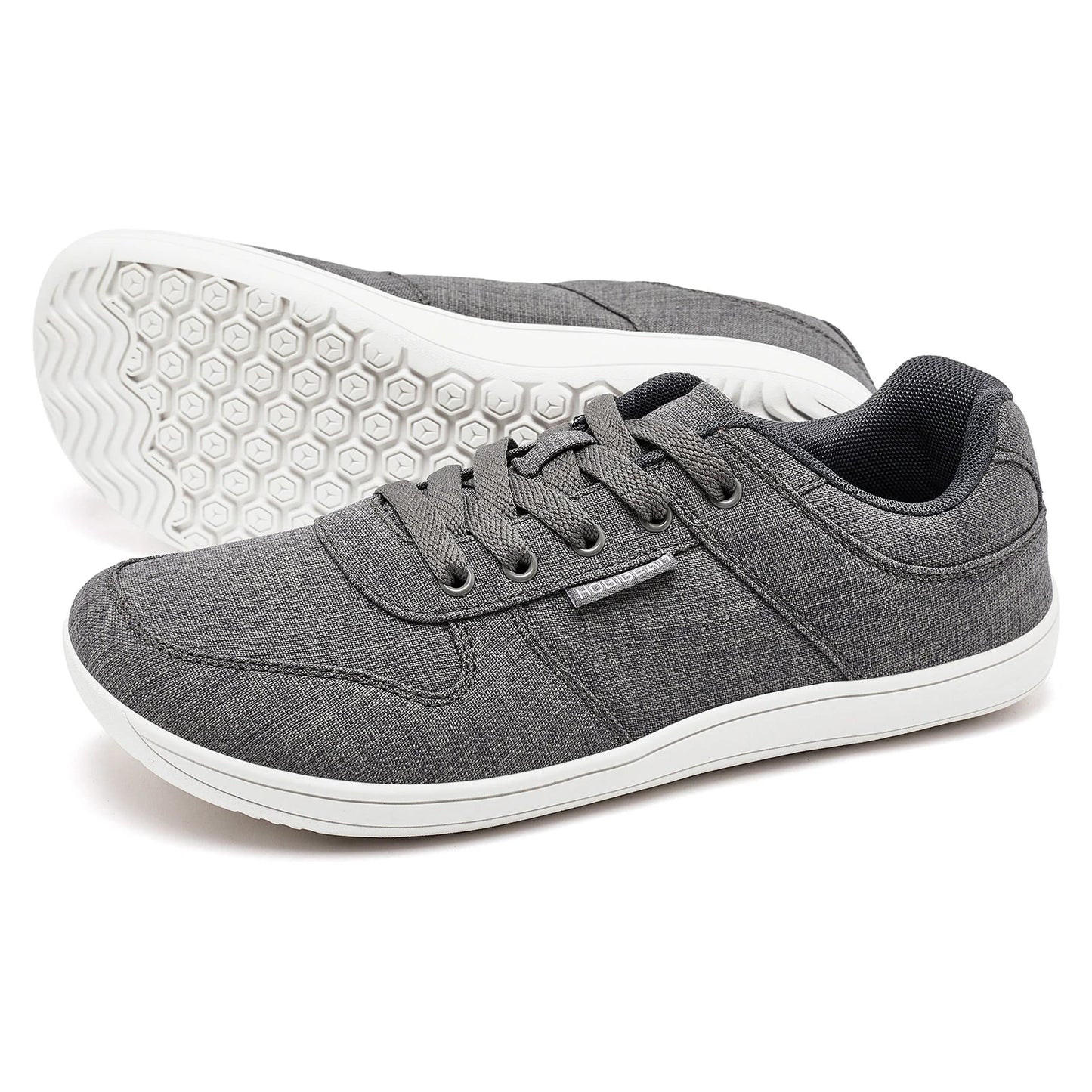 Unisex Barefoot Shoes for Men Women Wide Minimalist Walking Sneakers Lace-Up Outdoor Lightweight Running Shoes