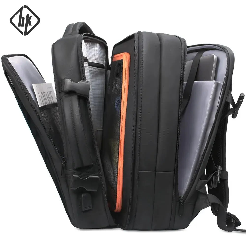 Business Backpack for Men Waterproof Anti-Theft 15.6” Laptop Backpack Casual Large Capacity Expandable Travel Bag Short Trip