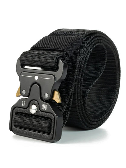 2-piece set of new men's waist belt, quick release buckle casual belt, suitable for cycling, climbing, fishing, golf and other s