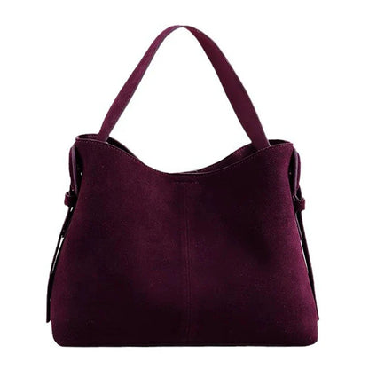Suede Cowhide fashion ladeis shoulder cross brown bags luxury designer women coffe handbags angola red