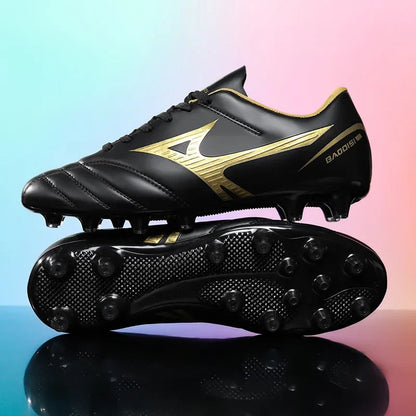 Men Football Boots Soccer Shoes Breathable Professional Turf Outdoor Non-slip Long Spikes Adult Ultralight Training Futsal