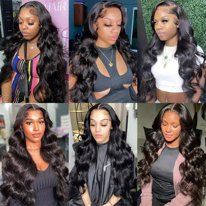 30 40 Inch 13x6 13x4 Body Wave Human Hair Wigs For Black Women 4x4 5x5 Glueless Wigs Human Hair 360 Lace Frontal Wig Pre Cut