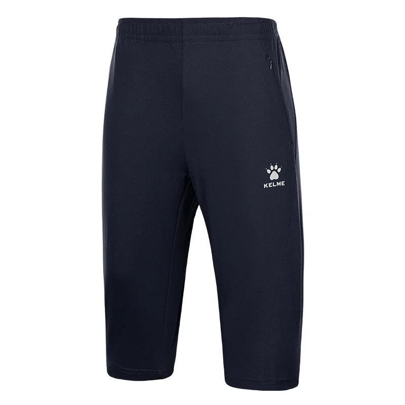 Kelme Sports Capris Men's Summer Breathable Fitness Shorts Football Training Ice Silk Running Shorts