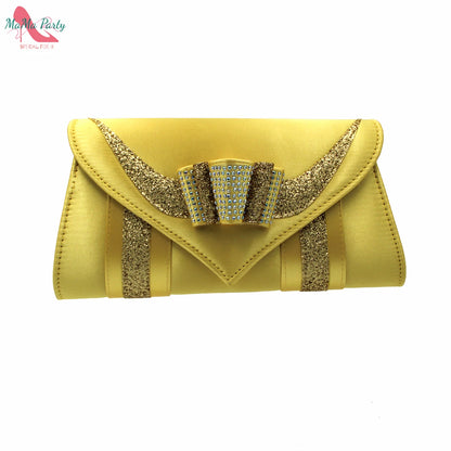 Fashion Pretty Peep Toe African Women Shoes Matching Bag Set in Silver Color Elegant Style Platform Sandals for Party