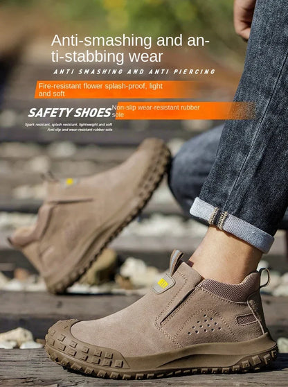 Insulation Men Work Boots Puncture-Proof Safety Shoes Steel Toe Welder Protective Shoes Indestructible Shoes Work Shoes Sneakers