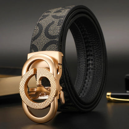 New Width 3.4cm Women's Belt Formal Leather Canvas Belt Women High Quality Metal Buckle Male Belt for men jeans work belt