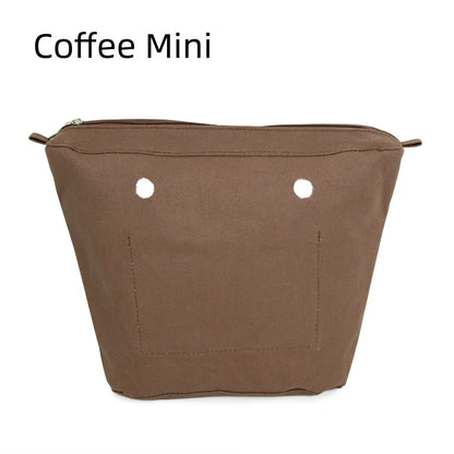 New Waterproof Inner Bag Organizer Insert Zipper Pocket for Classic Mini Obag Canvas Material for O Bag