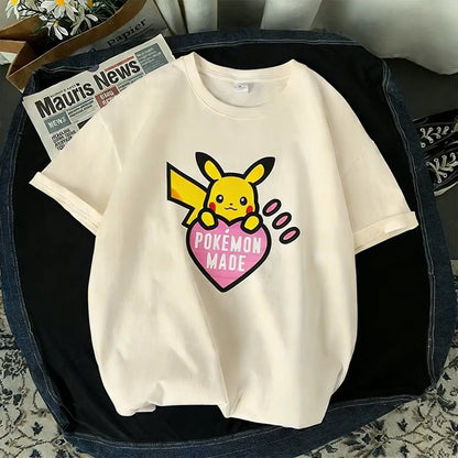 T Shirt Man Women 2026 Summer Y2k Short Sleeve Tee Tops Streetwear Casual Parent-child Clothing Unisex