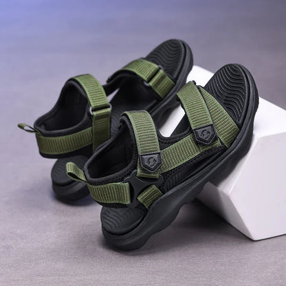 Boys Sports Sandals Soft Rubber Sole Non Slip Lightweight Breathable Kids Summer Outdoor Beach Running Casual Shoes 30-38
