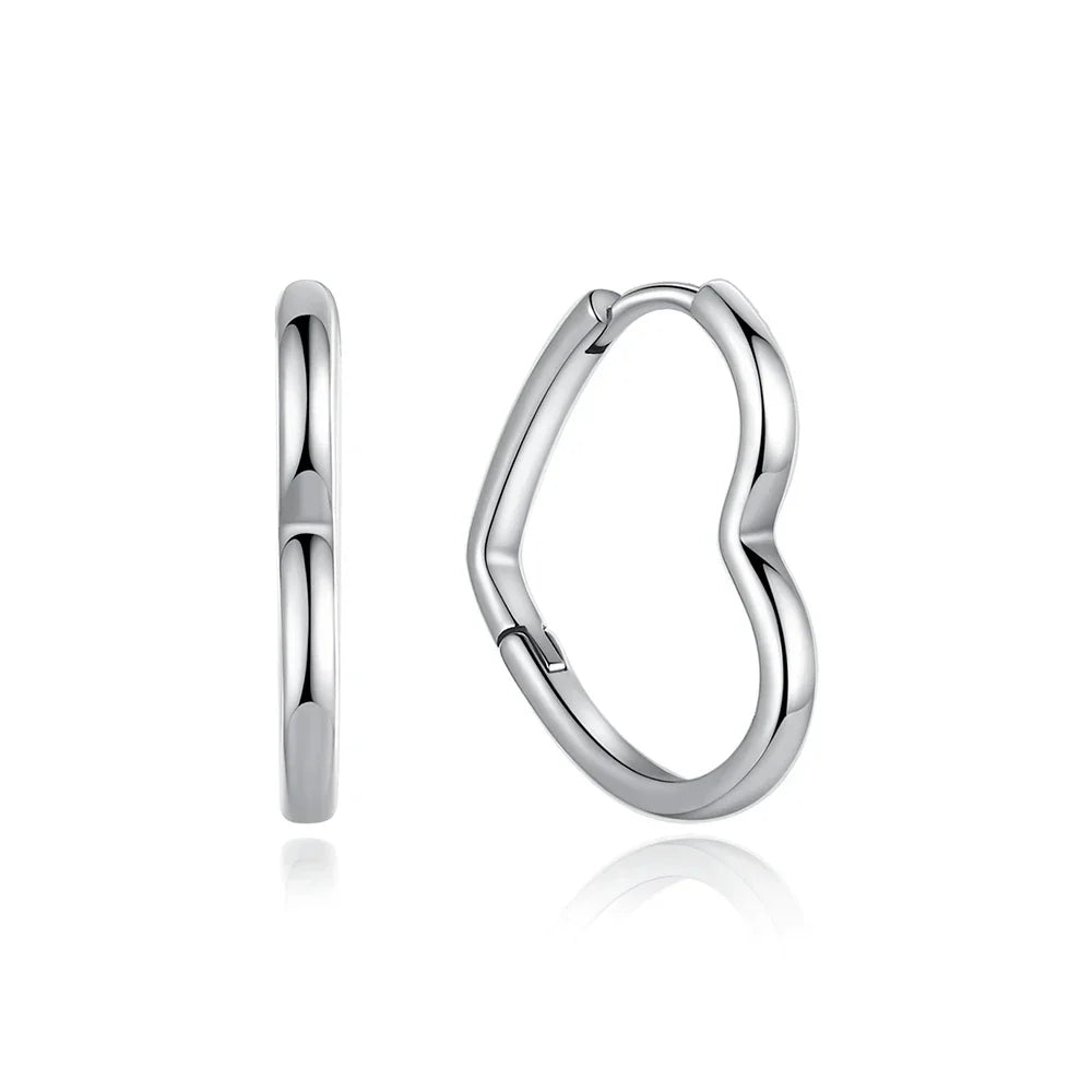 Original 925 Sterling Silver Earrings 2025 Stud Hoop Crystal Earings For Women Rose Gold Crown Heart Infinity Bee Earing Jewelry