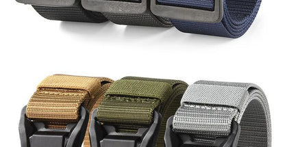 Plus Large LONG Size 125 140 160 180cm Men's Belt Canvas Multi-functional Tactical Quick Release Magnetic Alloy Buckle Belts