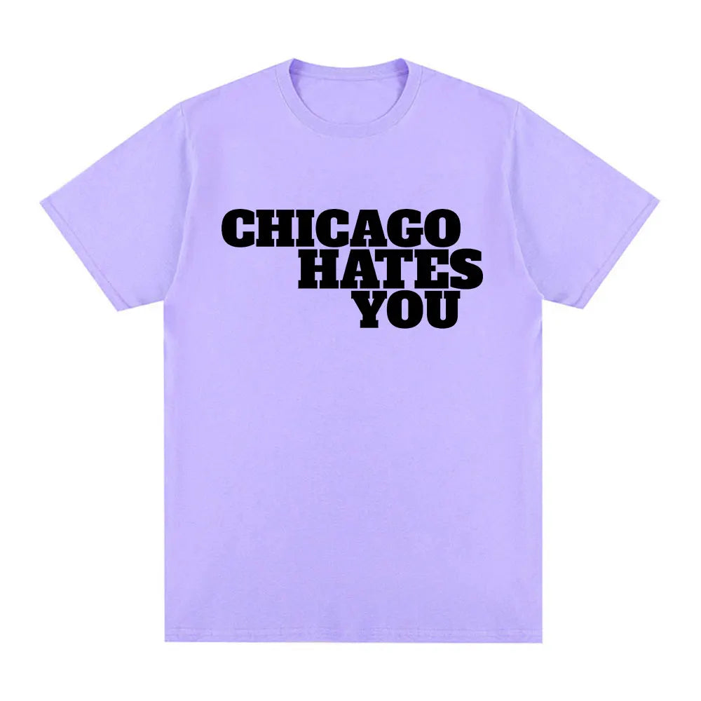Rapper Chief Keef Chicago Hates You Same Style T-shirt Men Fashion Hip Hop Oversized T Shirt Casual Cotton Short Sleeve T-shirts