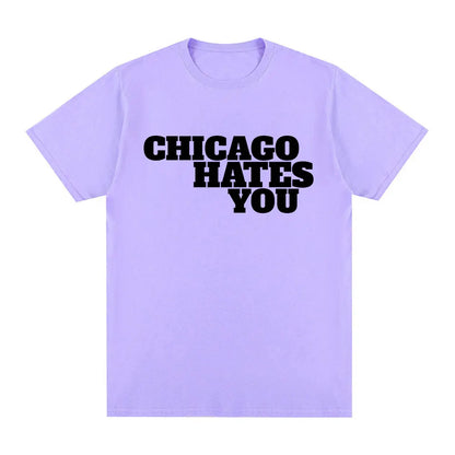 Rapper Chief Keef Chicago Hates You Same Style T-shirt Men Fashion Hip Hop Oversized T Shirt Casual Cotton Short Sleeve T-shirts