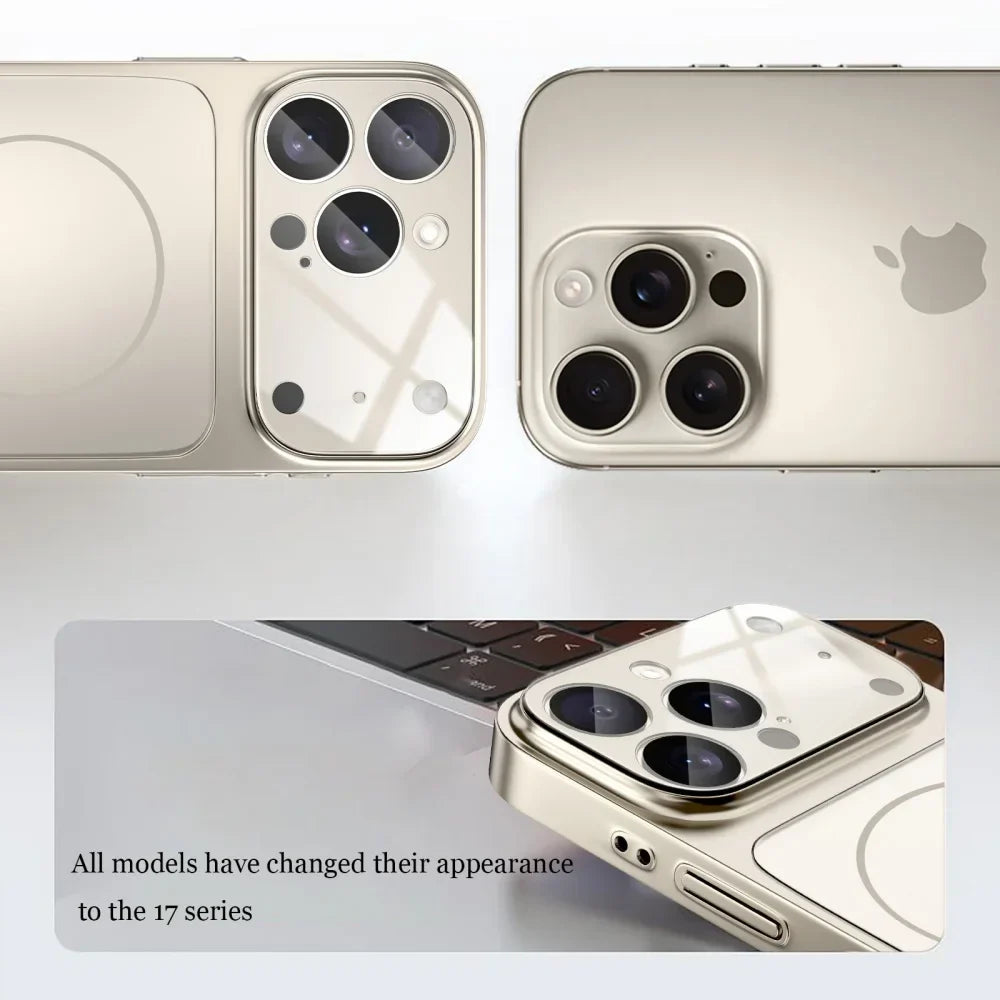 Magsafe Matte Armor Case For iPhone 17 Air 16 15 14 13 Pro Max Funda Wireless Charging Hard Magnetic Cover