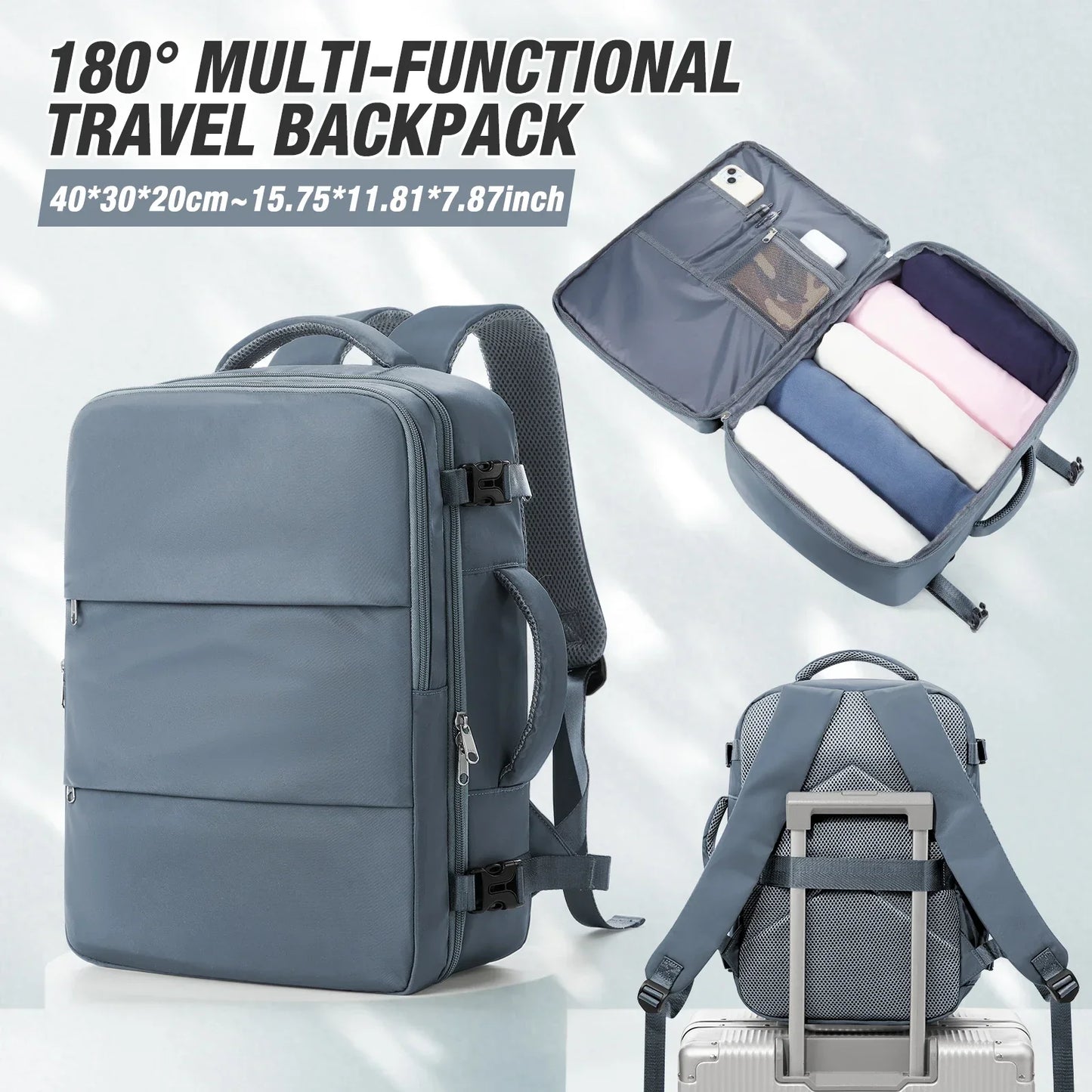 Notebook Backpack Travel 40x30x20 Ryanair Laptop Bag Men Women Business Waterproof Cabin Bag Carry ons Backpack School Bag