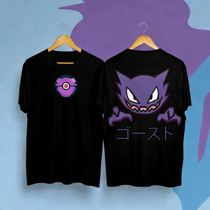 Gengar Anime Men's T Shirt Cotton Women Short Sleeve Tee Oversized Casual Streetwear 2026 Summer Graphic Tops