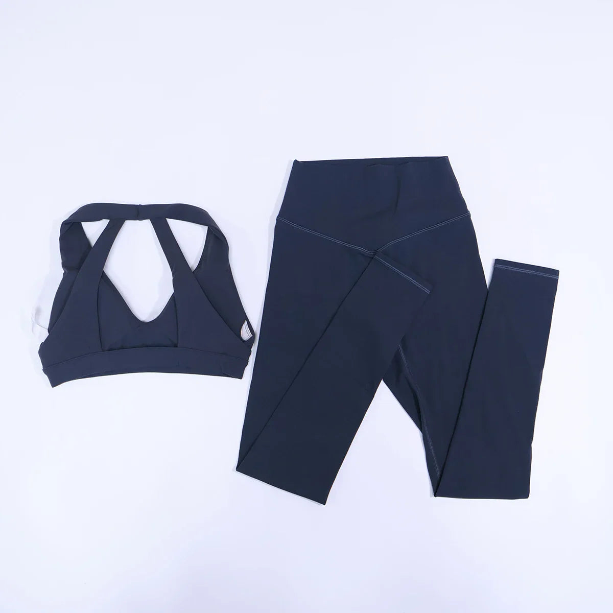 New Summer Women's Ultra Soft Sports Bra And Yoga Pants Set Fashionable Two-Piece Gym Workout Shock-Absorbing Underwear Suit