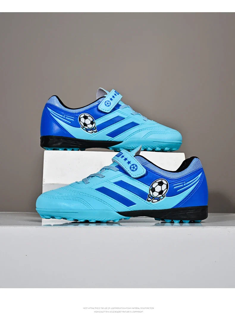 New Kids Turf Football Boots Training Shoes Soccer Shoes Drop Shipping Professional Match Grass Ultralight Cleats Boys Non-Slip