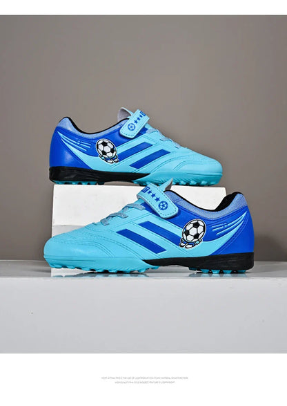 New Kids Turf Football Boots Training Shoes Soccer Shoes Drop Shipping Professional Match Grass Ultralight Cleats Boys Non-Slip