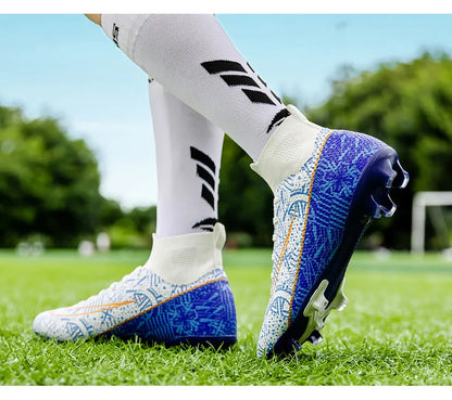 Hot-Selling Football Boots Men's Soccer Cleats TF/FG Wear-Resistant Training Shoes Outdoor Non-Slip Sneakers Size33-46