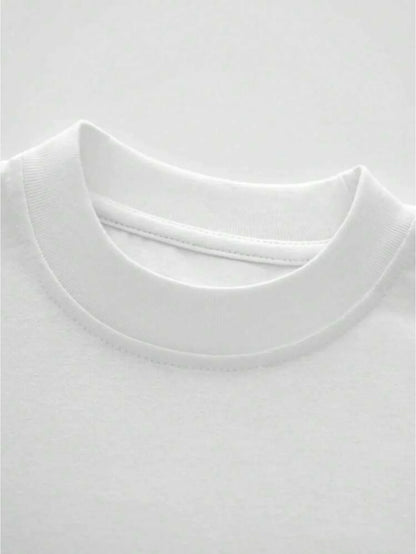 Letter Print Cool Trend 100% Cotton Men Woment T-shirt Summer Autumn Daily Outdoor Sports Party Casual Loose Street Short Sleeve