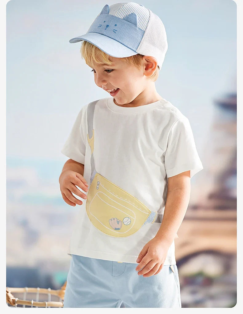 Boy's Suit 2025 New Summer Clothes Children's Short-Sleeved T-shirt Shorts Baby Two-Piece Set Casual Sport DB2240629