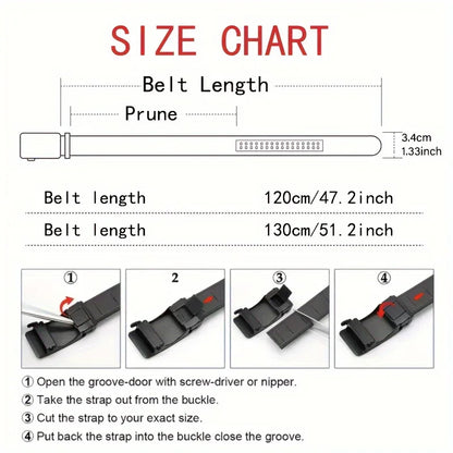 New Men's Belt Casual Fashion Automatic Buckle Business Leather Belts For Men Jeans High Quality Strap Ideal Gift Choice