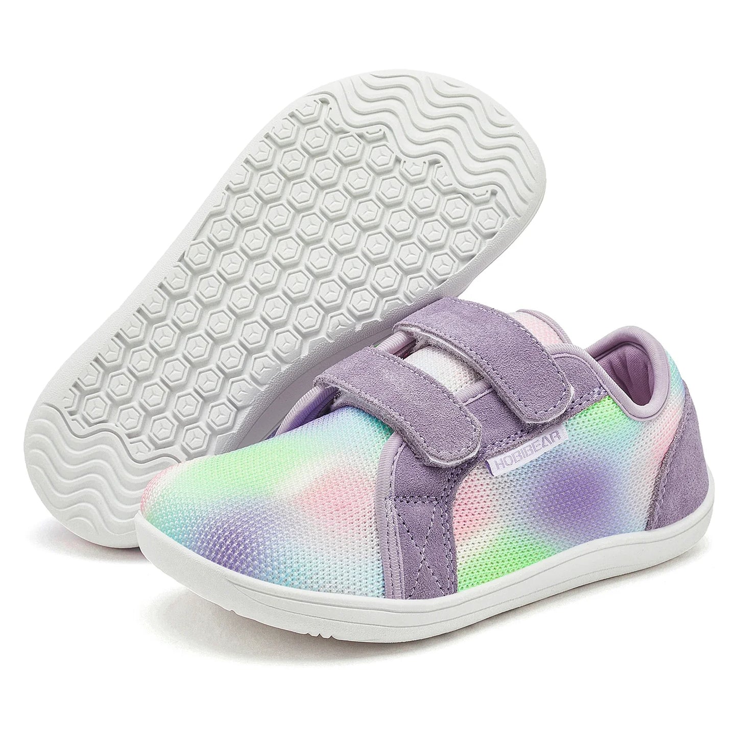 Kids Mesh Barefoot Shoes Little/Big/Kid Wide Toe Minimalist Sneakers Lightweight Hook Loop Breathable Casual Shoes
