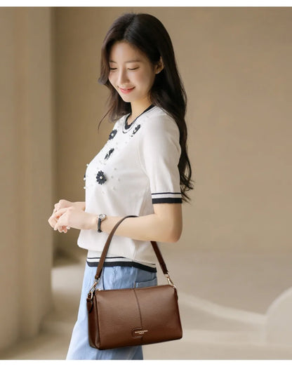 Genuine Brand Luxury Handbags Women Bags Designer Top Quality Soft Leather Shoulder Bags for Women Female Crossbody Bag Handbags