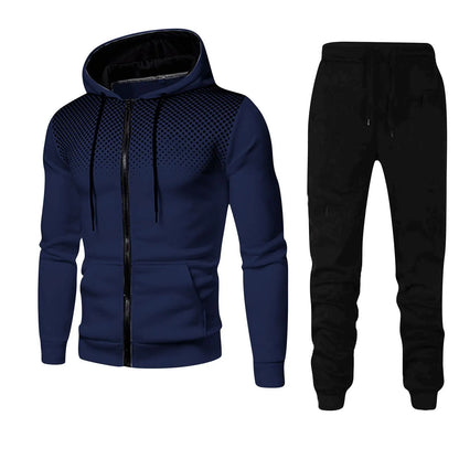 New autumn and winter trend sportswear men camouflage hoodie sweatpants 2 piece sportswear 3d ink jogging youth popular suit