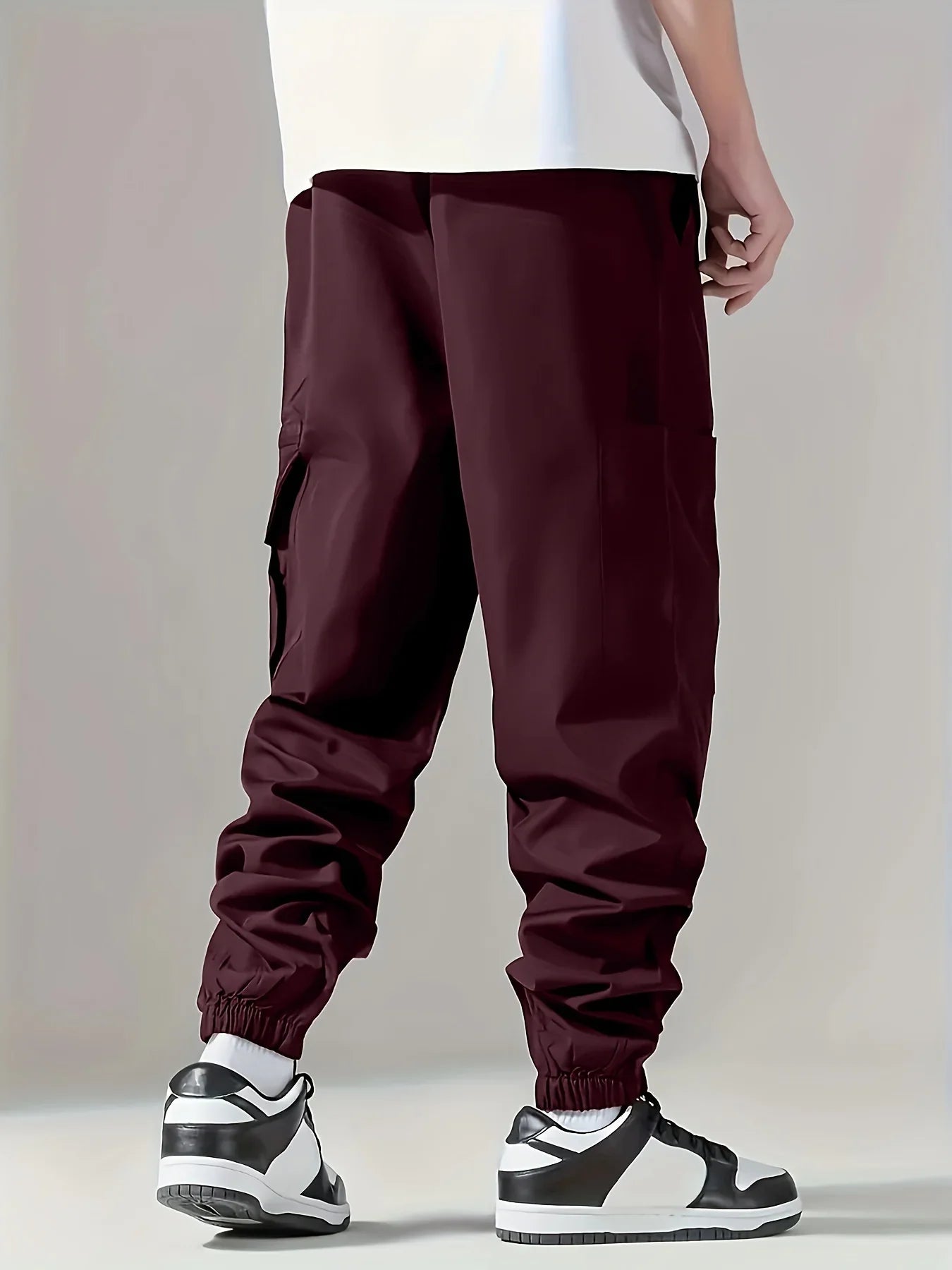 Men's Cargo Pants, Thin Trousers, Comfortable and Breathable, Outdoor Casual, Wearable, Running, Cycling, Multi-pocket 004