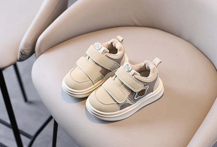 Autumn Winter New Children's Sports Shoes Boys' High Top Board Shoes Girls' Little White Fashion Children's Basketball Shoes