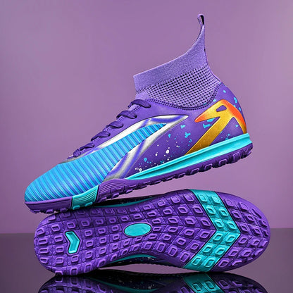 New Men Football Boots Sports Shoes Futsal High Ankle Soccer Shoes High-quality Indoor Non-Slip Outdoor Ultralight Non-Slip