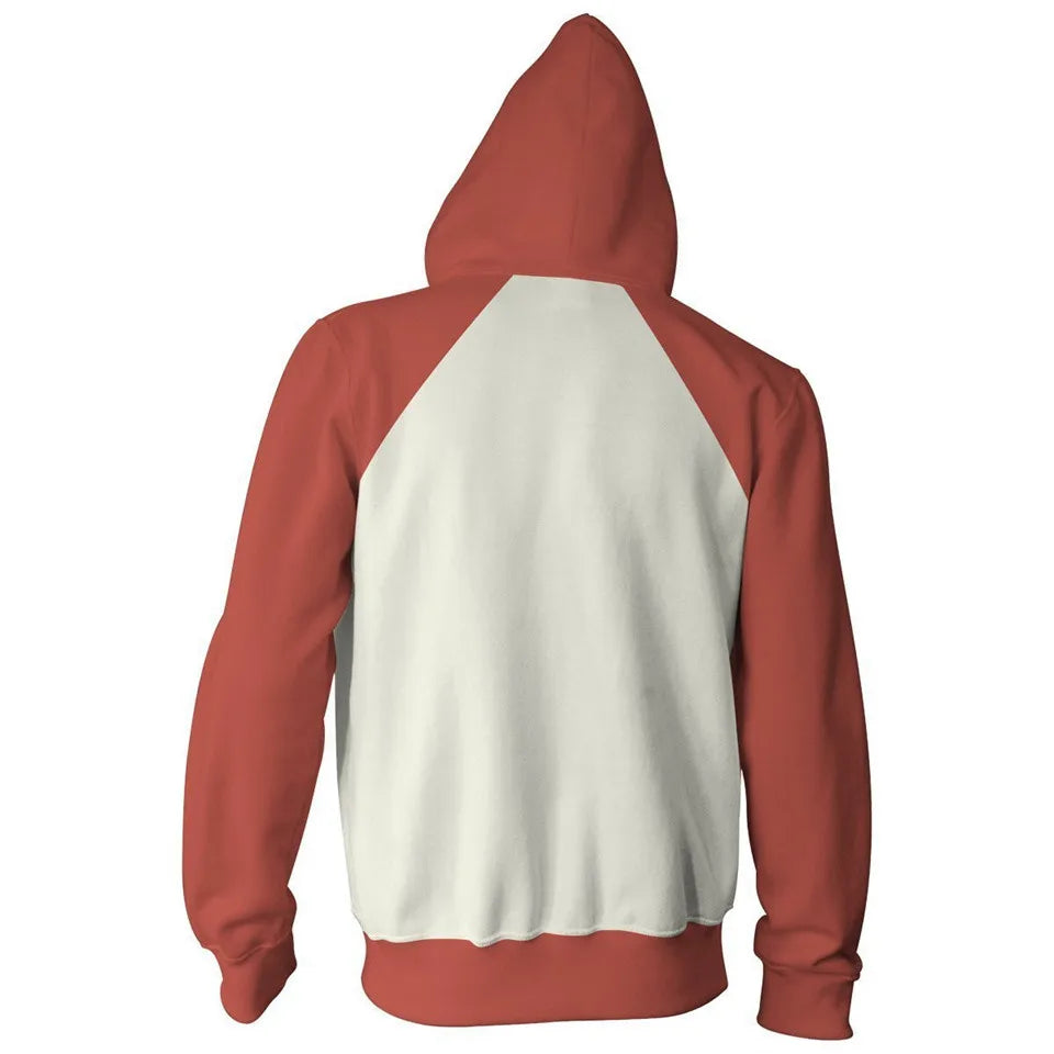 Anime Saitama Oppai Hoodie Hooded Sweatshirt Hoodie Cosplay Costume Fleece Fashion Harajuku Jacket and Coat Brand Clothes