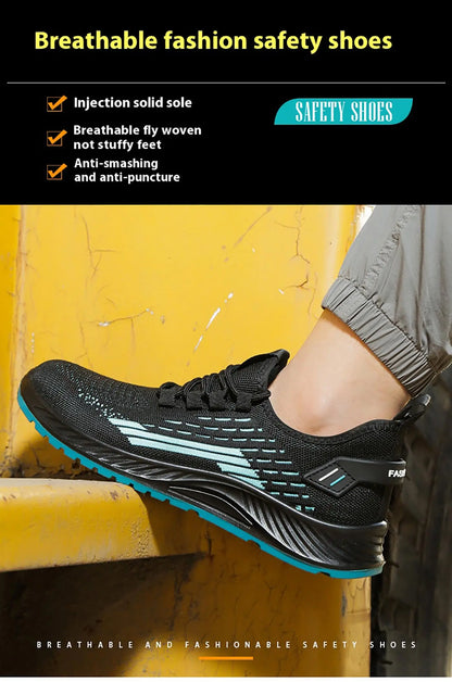 Summer New Breathable Insulated Safety Shoes Anti smashing, Anti piercing, Wear resistant Work Shoes