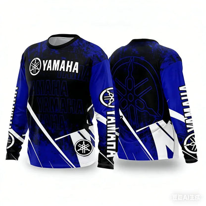 New Men Women Motorcycle Riding Clothes Loose Breathable Fast Drying Off-road Racing Clothes Long Sleeved Sports T-shirt