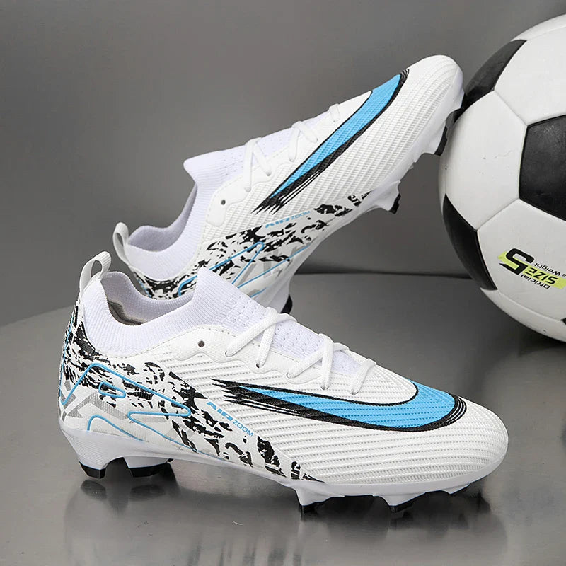 2025 Football Shoes Tiempo Legend 10 Elite FG Wear Resistant Shock Absorption Comfortable Anti-slip Round Head Long Spike