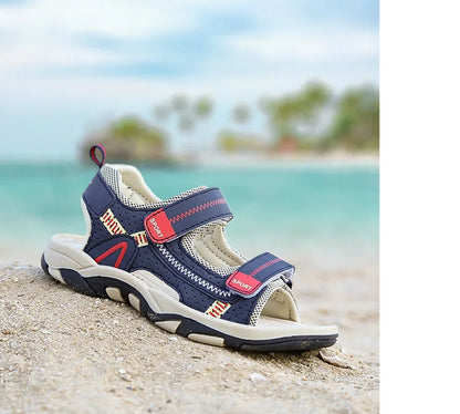Kids Sport Sandals for Boys Breathable Outdoor Soft Sole Beach Shoes Summer Children's Casual Walking Sandals Anti-Slip